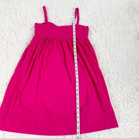 BANANA REPUBLIC Pink Pleated Twist Summer Swing Dress size 2 - Picture 10 of 11